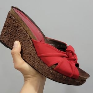 Red Donald J pliner Wedges
